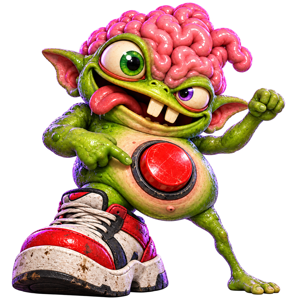 BrainRot Addicted mascot